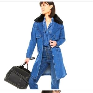 Jennifer Lopez denim coat SZL NWT
